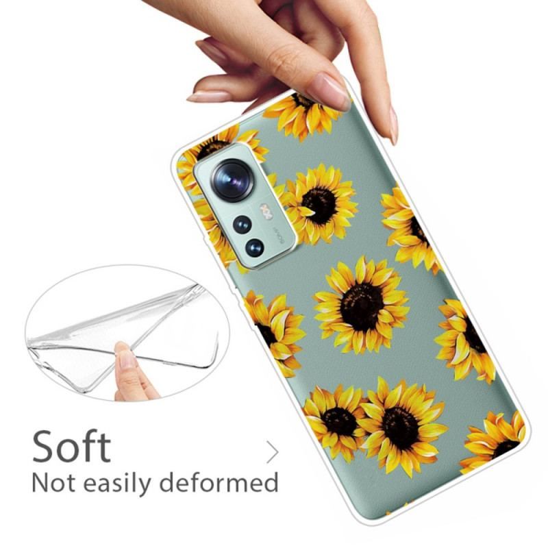 Coque Xiaomi 12 Pro Silicone Tournesols