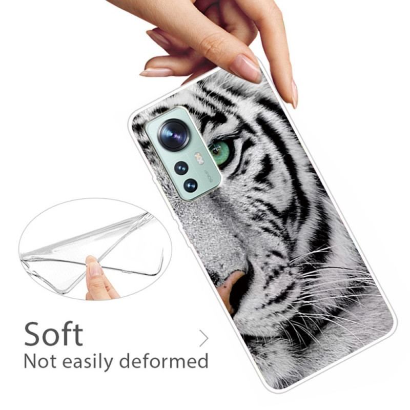 Coque Xiaomi 12 Pro Tigre Blanc