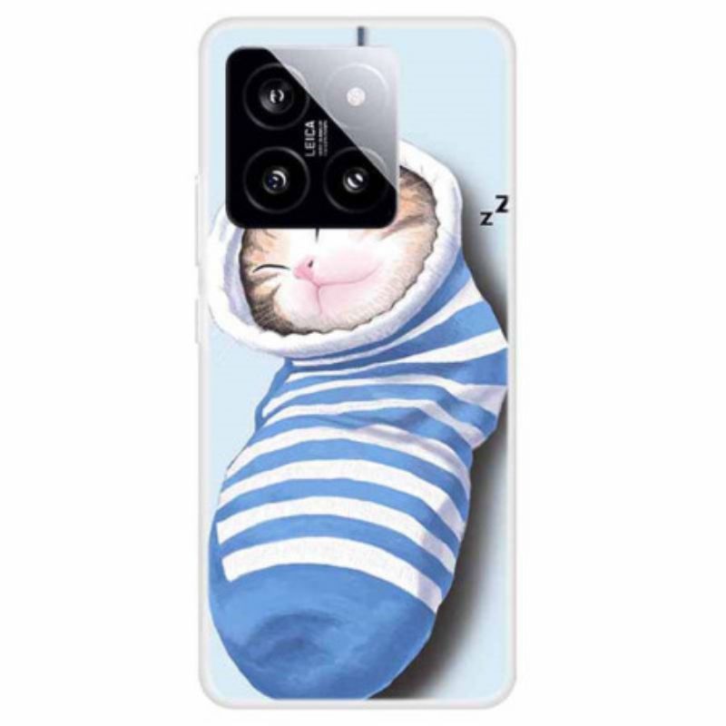 Coque Xiaomi 14 Chaussettes et Chat