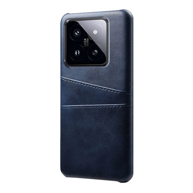 Coque Xiaomi 14 Pro Effet Cuir Porte-Cartes