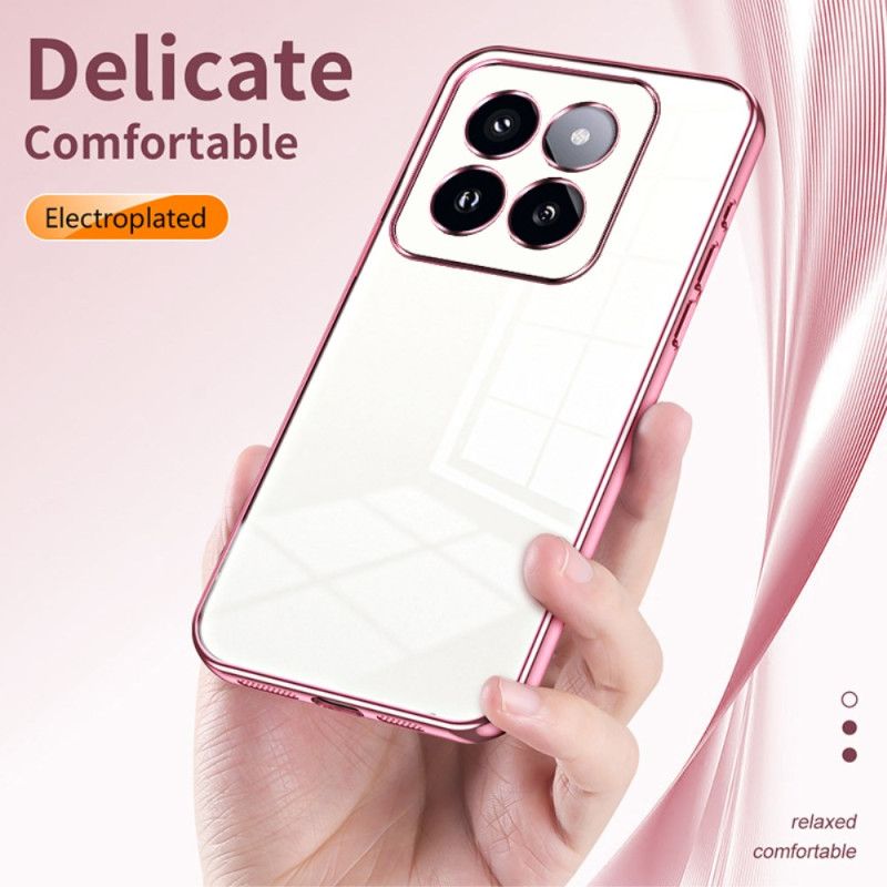 Coque Xiaomi 14 Pro Rebords Style Métallisés