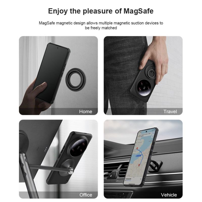 Coque Xiaomi 14 Ultra Compatible avec MagSafe NILLKIN