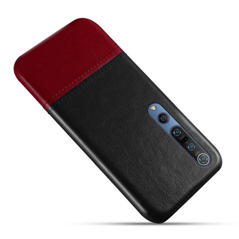 Coque Xiaomi Mi 10 / 10 Pro Effet Cuir Bicolore Ksq