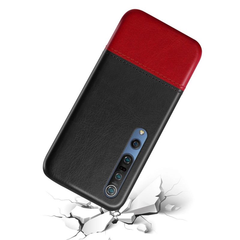 Coque Xiaomi Mi 10 / 10 Pro Effet Cuir Bicolore Ksq