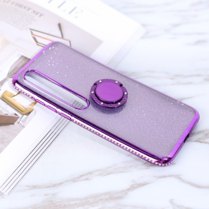 Coque Xiaomi Mi 10 / 10 Pro Paillettes Et Diamants Anneau-support