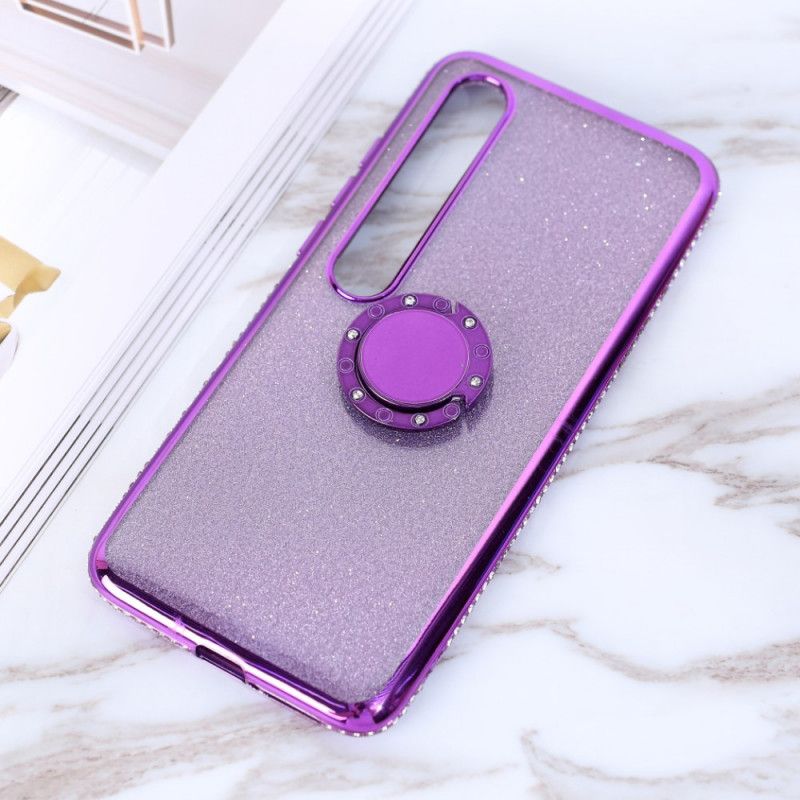 Coque Xiaomi Mi 10 / 10 Pro Paillettes Et Diamants Anneau-support