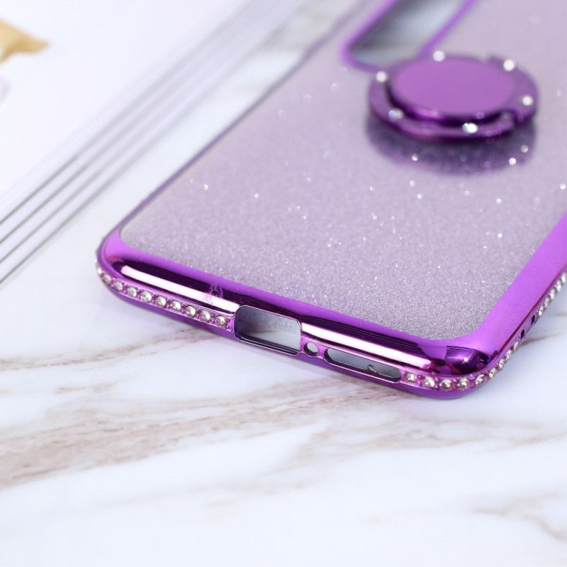 Coque Xiaomi Mi 10 / 10 Pro Paillettes Et Diamants Anneau-support