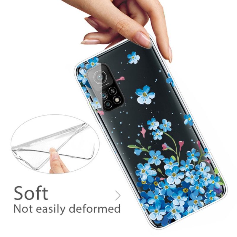 Coque Xiaomi Mi 10t / 10t Pro Bouquet De Fleurs Bleues