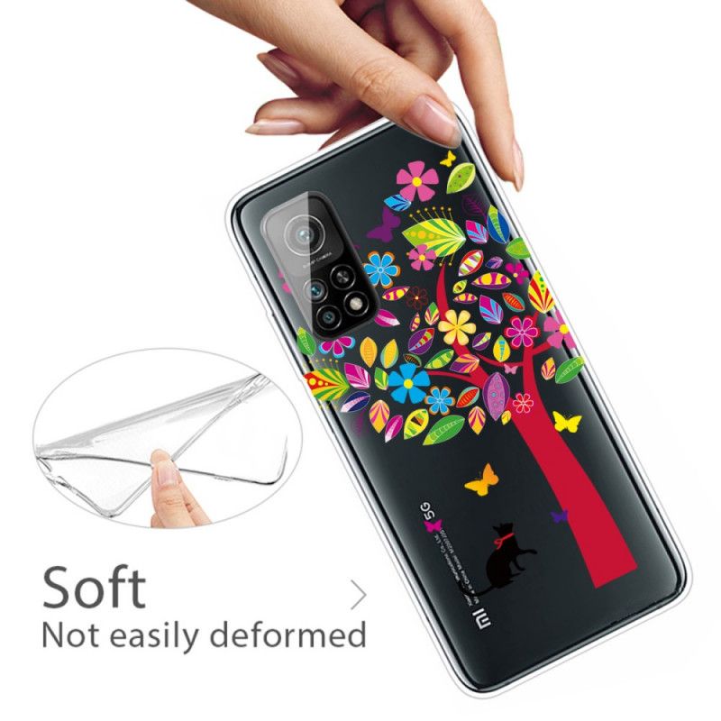 Coque Xiaomi Mi 10t / 10t Pro Chat Sous L'arbre Coloré