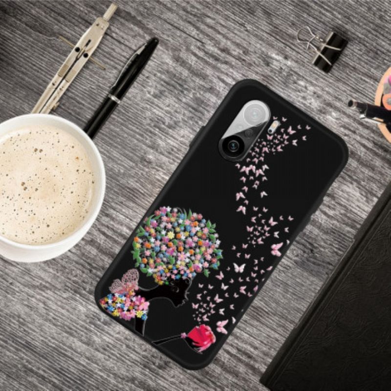 Coque Xiaomi Mi 11i 5G / Poco F3 Femme À La Tête Fleurie