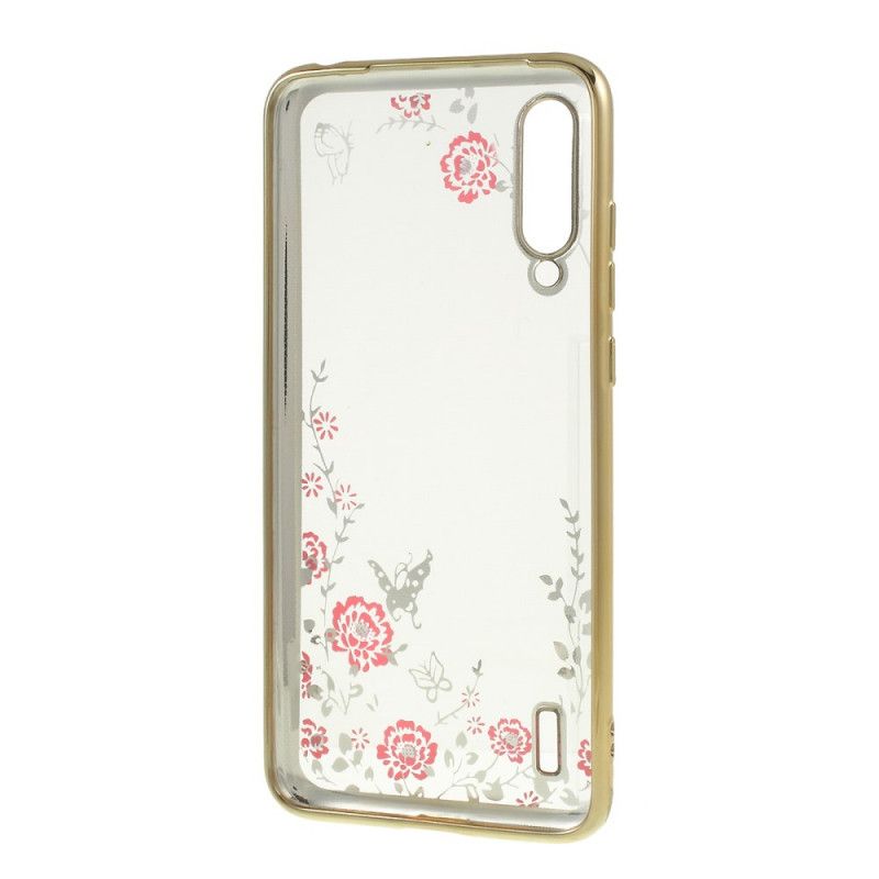 Coque Xiaomi Mi 9 Lite Diamants, Fleurs Et Papillons