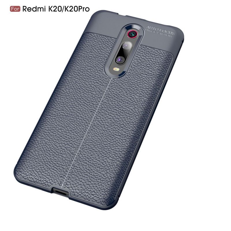 Coque Xiaomi Mi 9t / Mi 9t Pro Effet Cuir Litchi Double Line