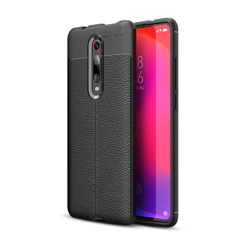 Coque Xiaomi Mi 9t / Mi 9t Pro Effet Cuir Litchi Double Line