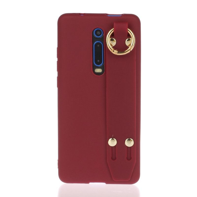 Coque Xiaomi Mi 9t / Mi 9t Pro Silicone Avec Sangle Support