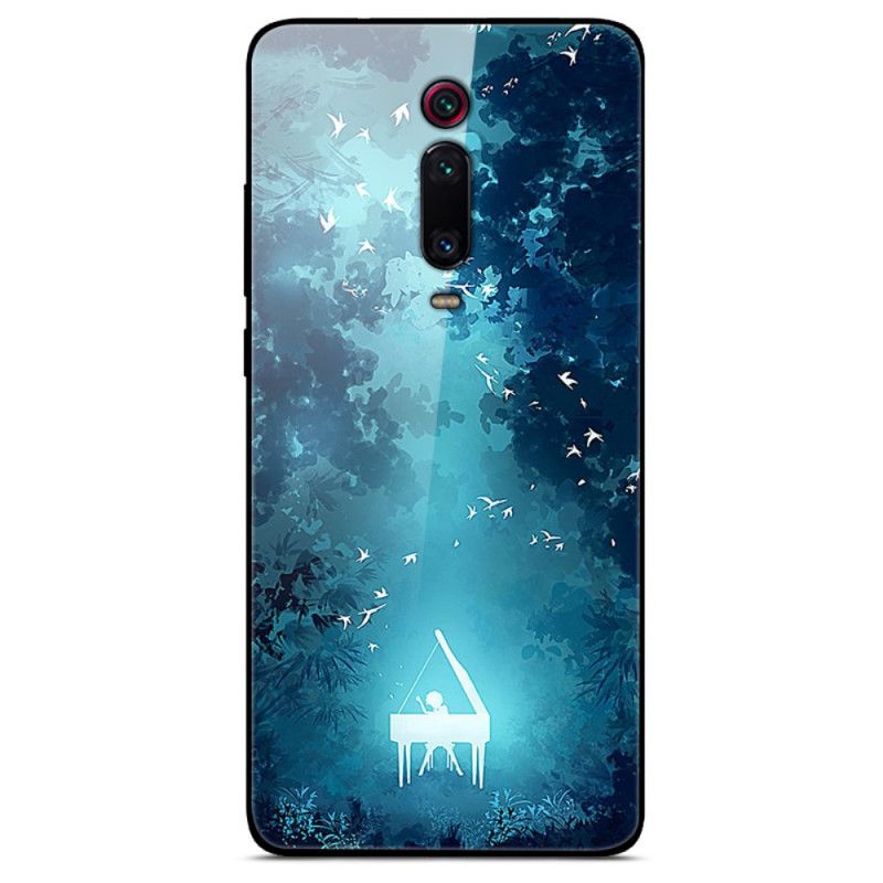 Coque Xiaomi Mi 9t / Mi 9t Pro Verre Trempé Piano Dans La Nuit