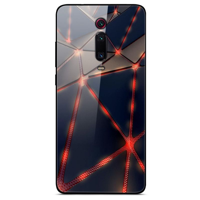 Coque Xiaomi Mi 9t / Mi 9t Pro Verre Trempé Rayon Rouge