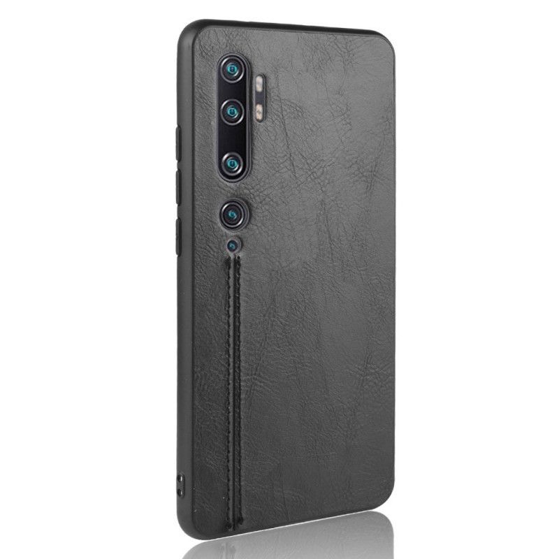 Coque Xiaomi Mi Note 10 / Note 10 Pro Effet Cuir Couture