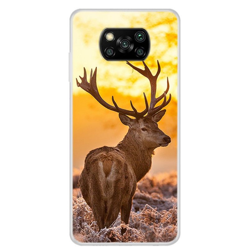 Coque Xiaomi Poco X3 Cerf Et Paysage