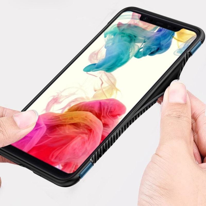 Coque Xiaomi Pocophone F1 Fibre Carbone Anneau Magnétique