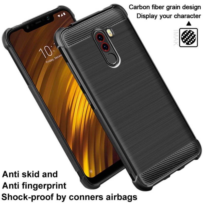 Coque Xiaomi Pocophone F1 Fibre Carbone Brossée Imak