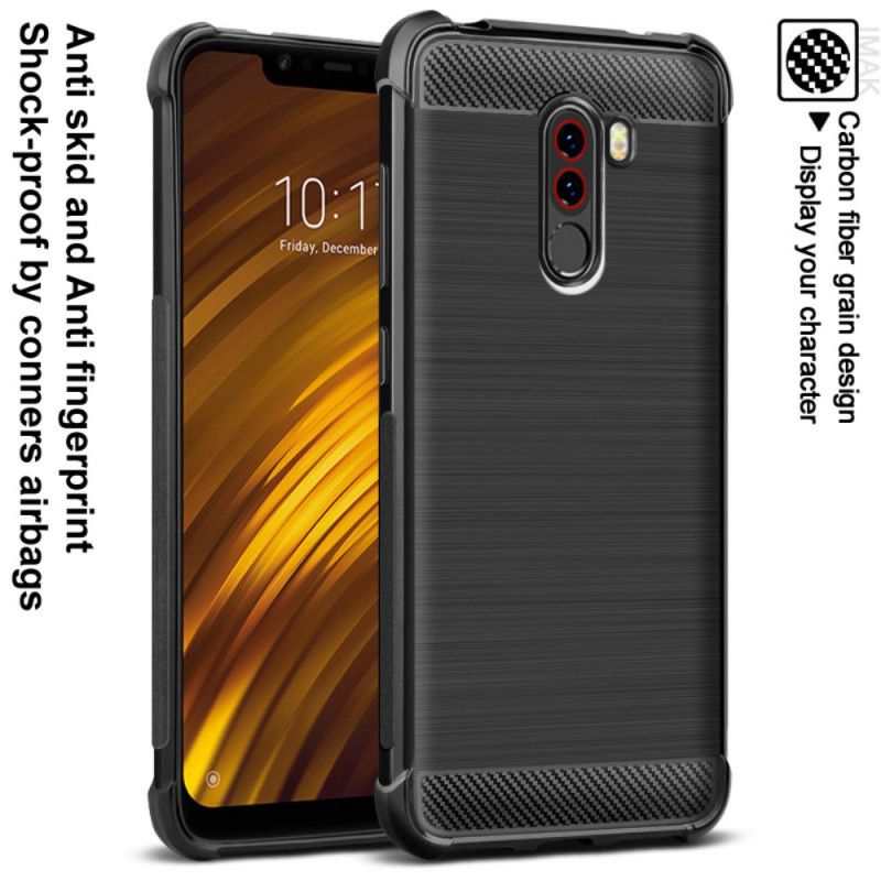 Coque Xiaomi Pocophone F1 Fibre Carbone Brossée Imak