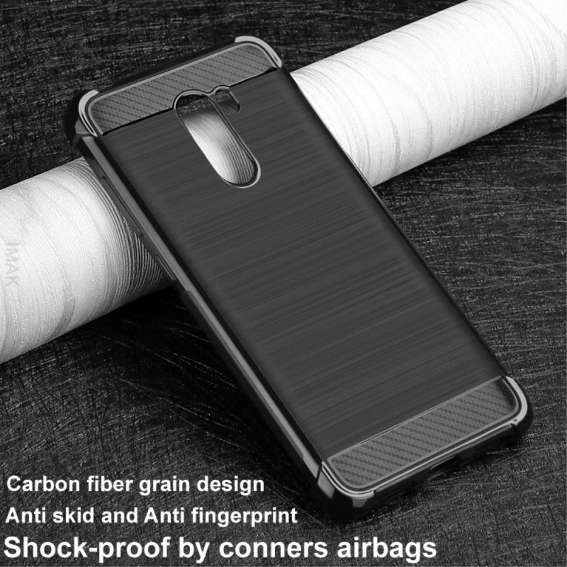 Coque Xiaomi Pocophone F1 Fibre Carbone Brossée Imak