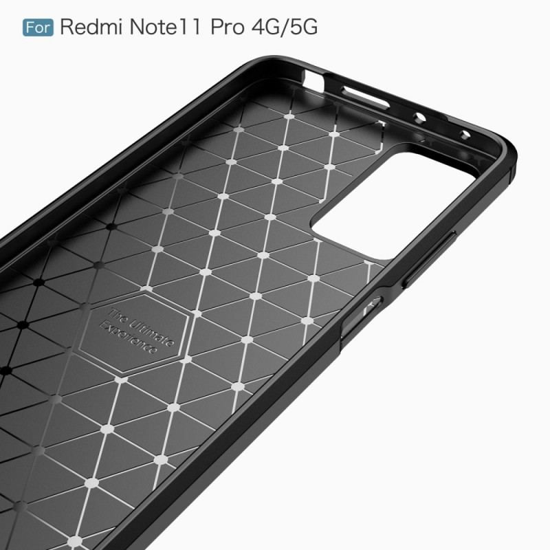 Coque Xiaomi Redmi 11 Pro Fibre Carbone Brossée