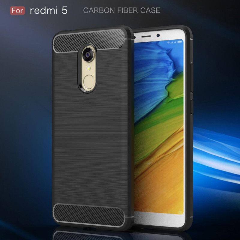 Coque Xiaomi Redmi 5 Fibre Carbone Brossée