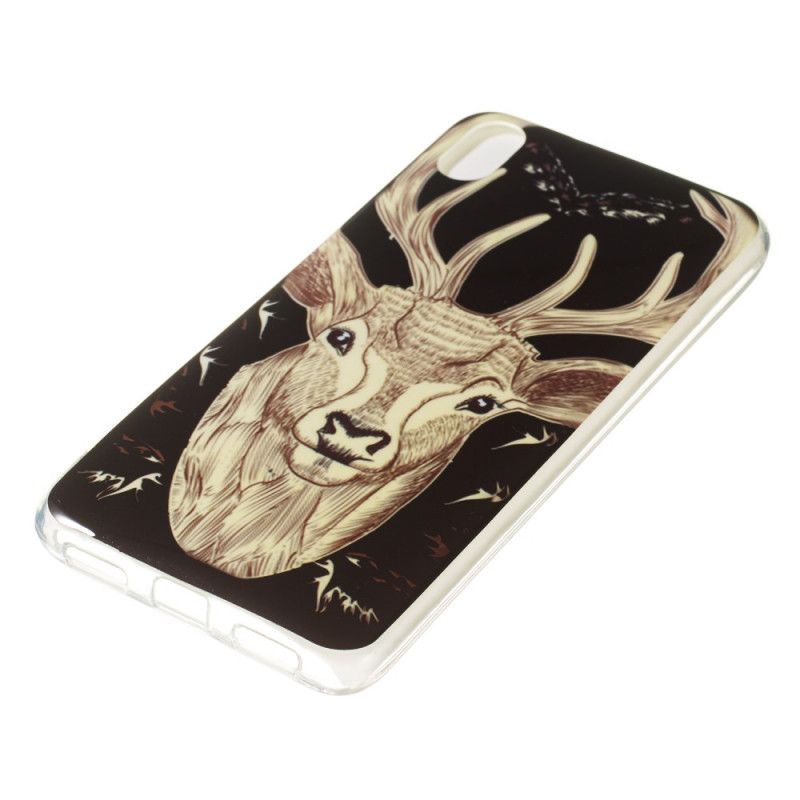 Coque Xiaomi Redmi 7a Cerf Majestueux Fluorescente