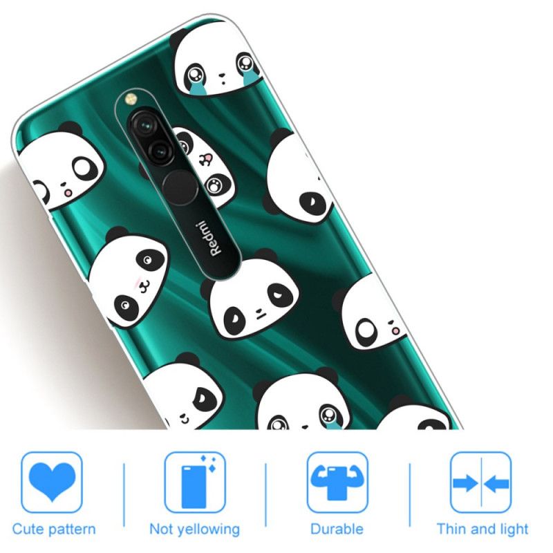 Coque Xiaomi Redmi 8 Pandas Sentimentaux