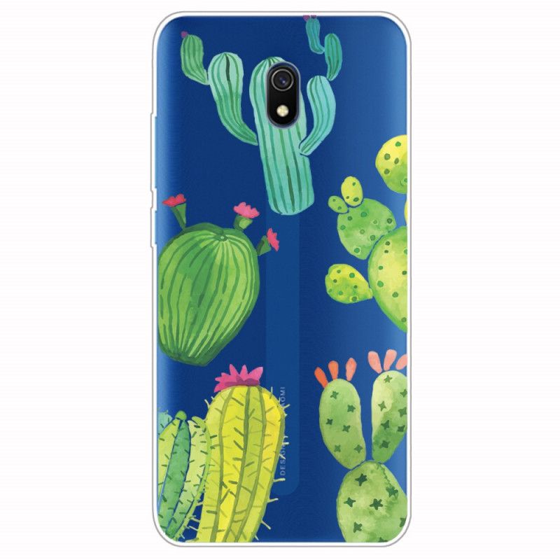 Coque Xiaomi Redmi 8a Cactus Aquarelle