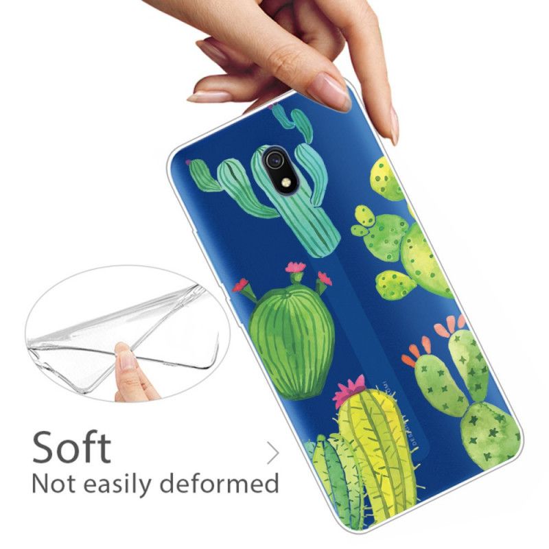 Coque Xiaomi Redmi 8a Cactus Aquarelle