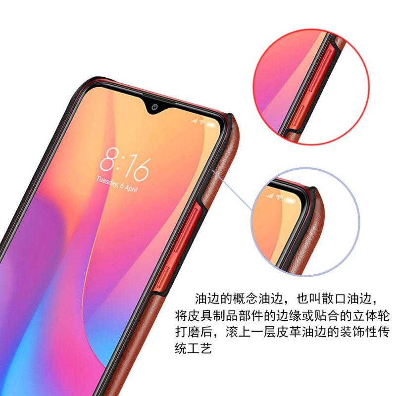 Coque Xiaomi Redmi 8a Effet Cuir Bicolore Ksq