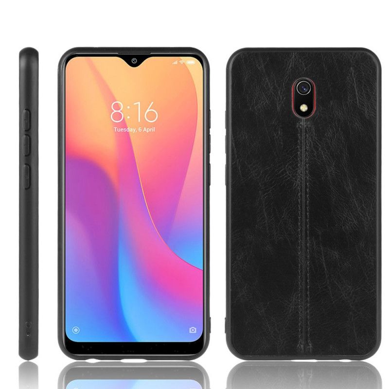 Coque Xiaomi Redmi 8a Effet Cuir Couture