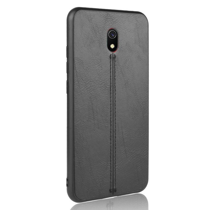 Coque Xiaomi Redmi 8a Effet Cuir Couture