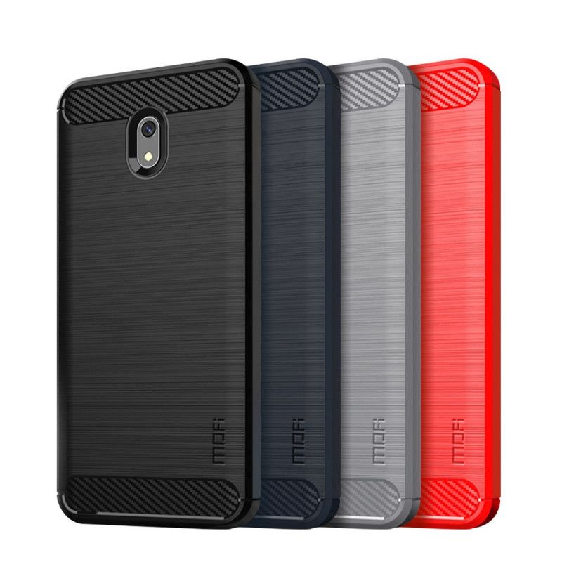 Coque Xiaomi Redmi 8a Fibre Carbone Brossée Mofi