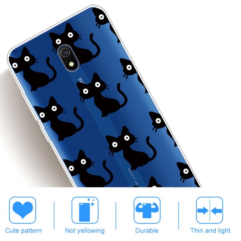 Coque Xiaomi Redmi 8a Multiples Chats Noirs