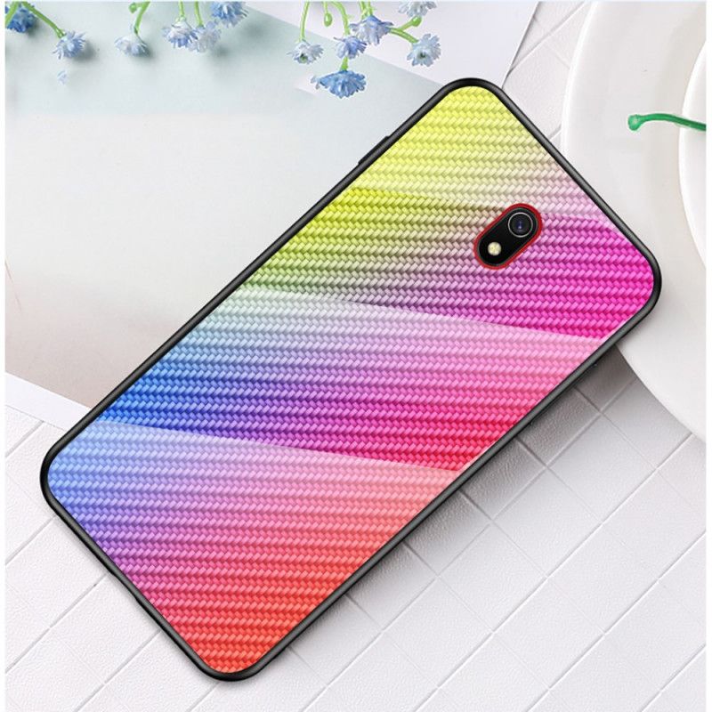 Coque Xiaomi Redmi 8a Verre Trempé Fibre Carbone