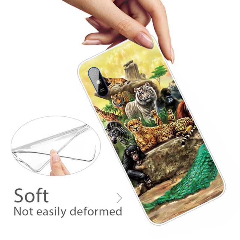 Coque Xiaomi Redmi 9a Animaux Safari