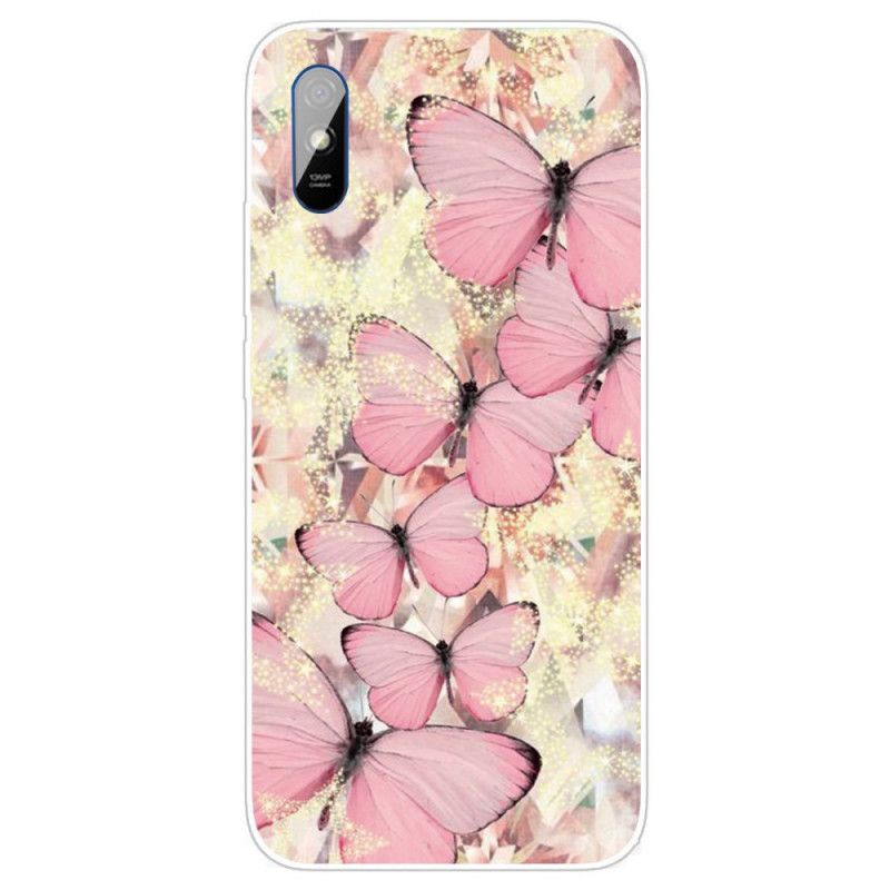 Coque Xiaomi Redmi 9a Papillons Royaux