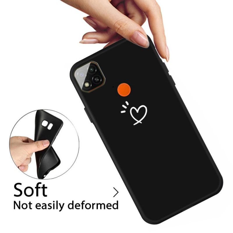 Coque Xiaomi Redmi 9c Silicone Coeur Battant