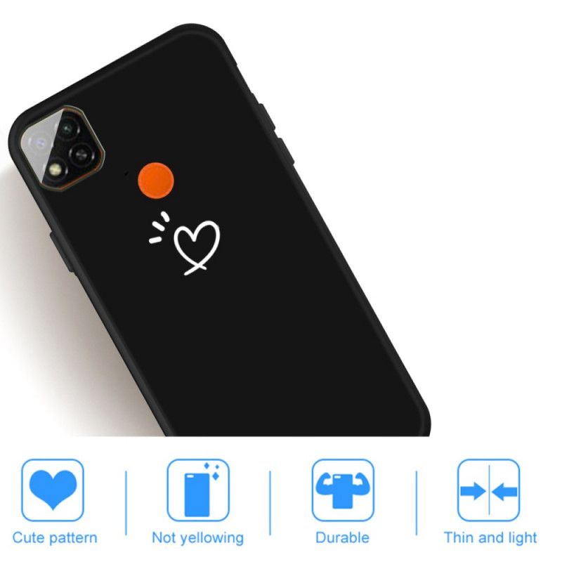 Coque Xiaomi Redmi 9c Silicone Coeur Battant