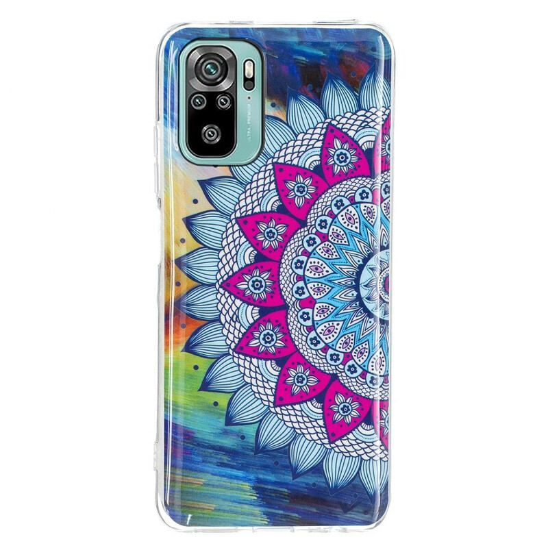 Coque Xiaomi Redmi Note 10/10S/Poco M5s Mandala Coloré Fluorescente