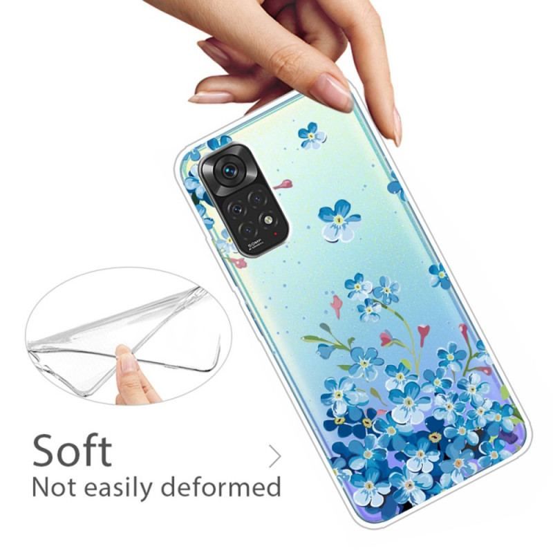 Coque Xiaomi Redmi Note 11 / 11s Bouquet de Fleurs Bleues