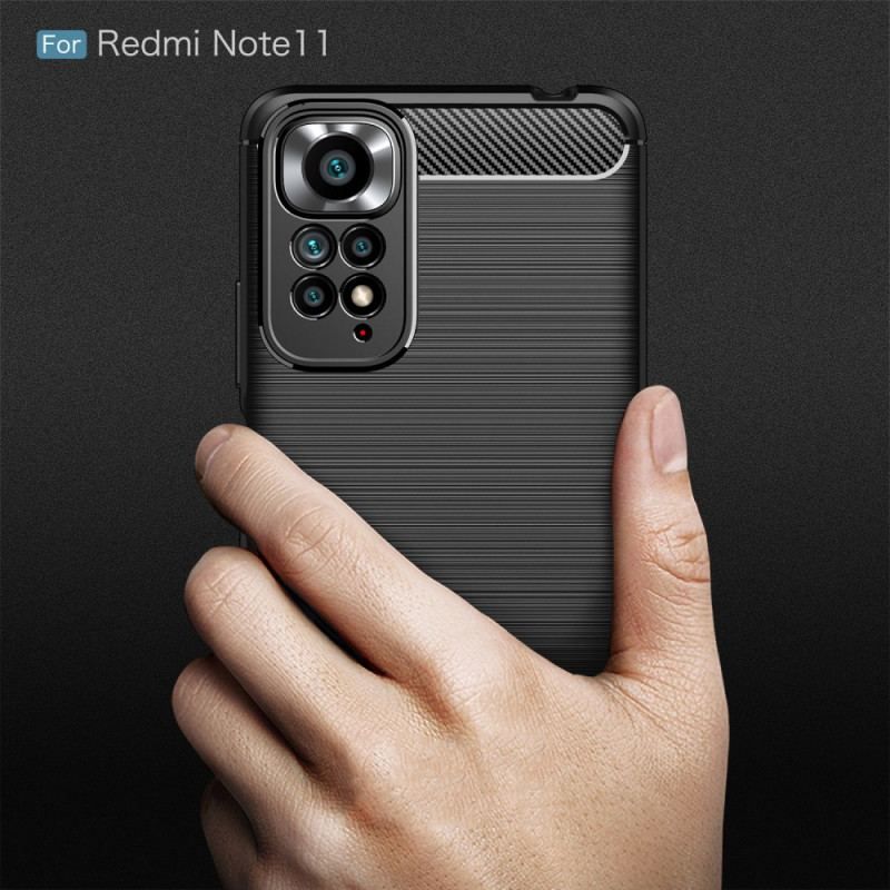 Coque Xiaomi Redmi Note 11 / 11s Fibre Carbone Brossée