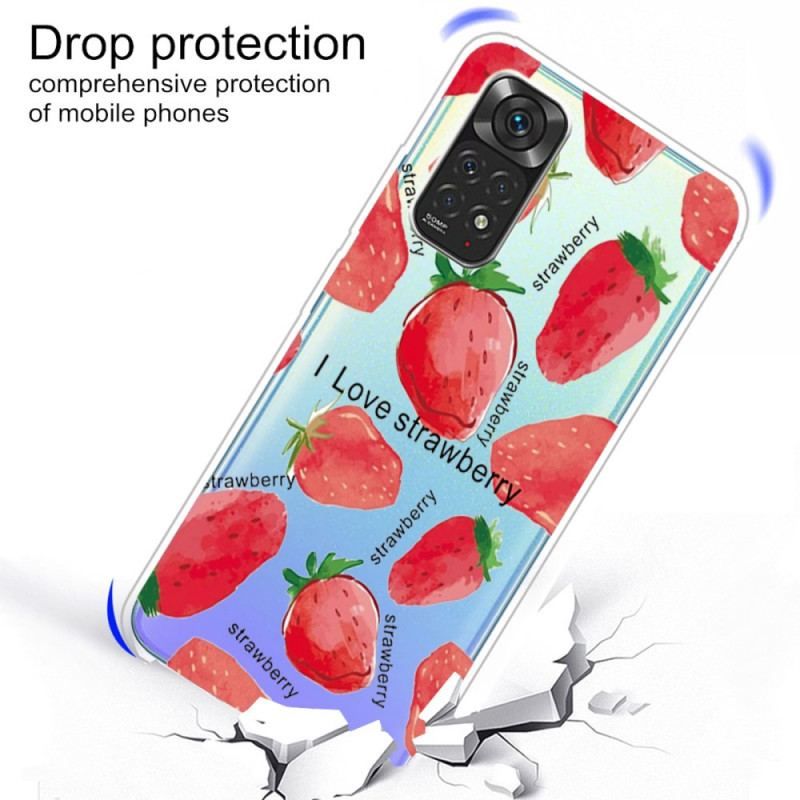 Coque Xiaomi Redmi Note 11 / 11s Fraises / i Love Strawberry