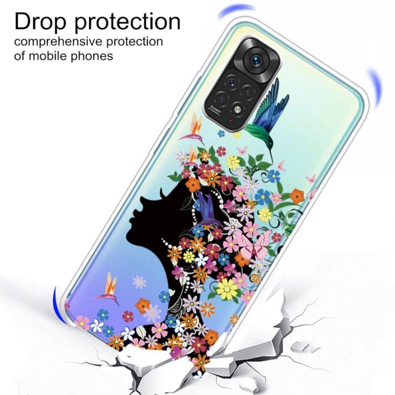 Coque Xiaomi Redmi Note 11 / 11s Jolie Tête Fleurie