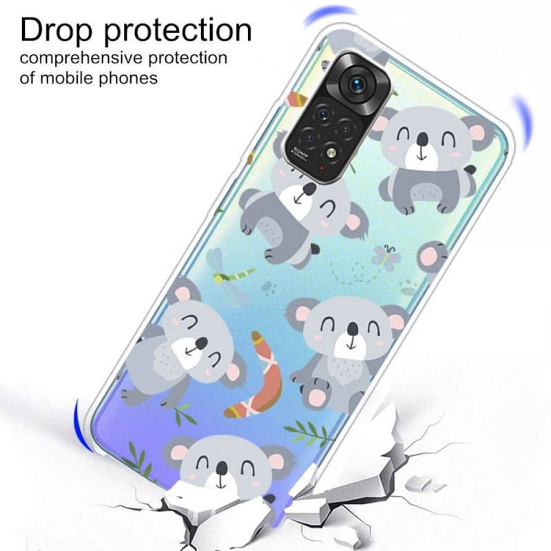 Coque Xiaomi Redmi Note 11 / 11s Petits Pandas Gris