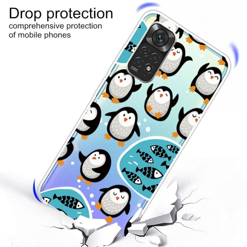 Coque Xiaomi Redmi Note 11 / 11s Pingouins et Poissons