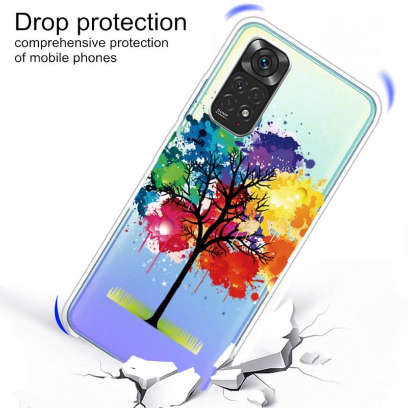 Coque Xiaomi Redmi Note 11 / 11s Transparente Arbre Aquarelle